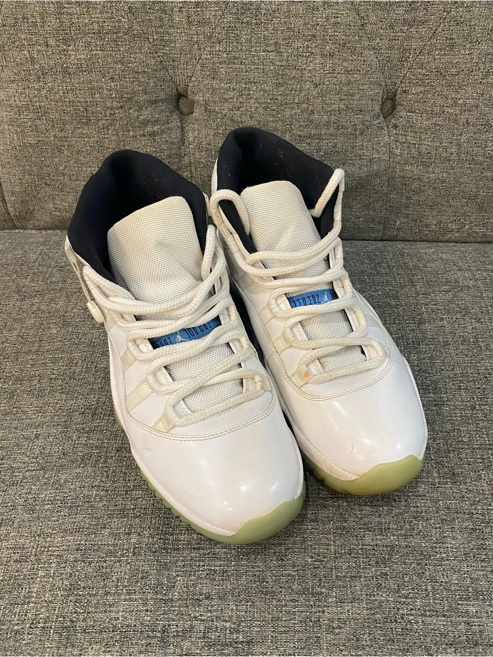 Nike Air Jordan 11 Retro Legend Blue White Sneakers Men’s Size